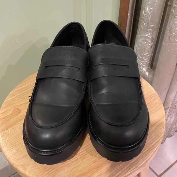 Black Chunky Loafers 9-9.5 - Picture 2 of 6